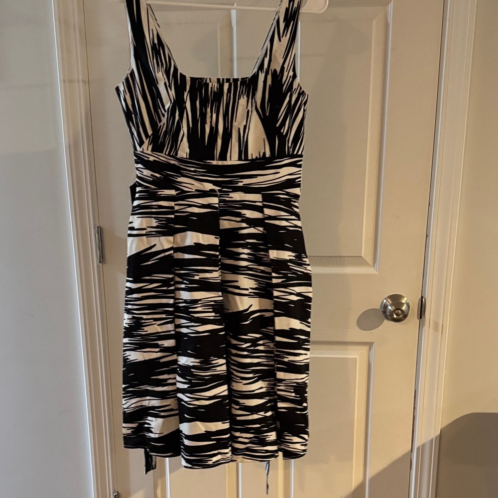 Calvin Klein Black and White Mini Dress